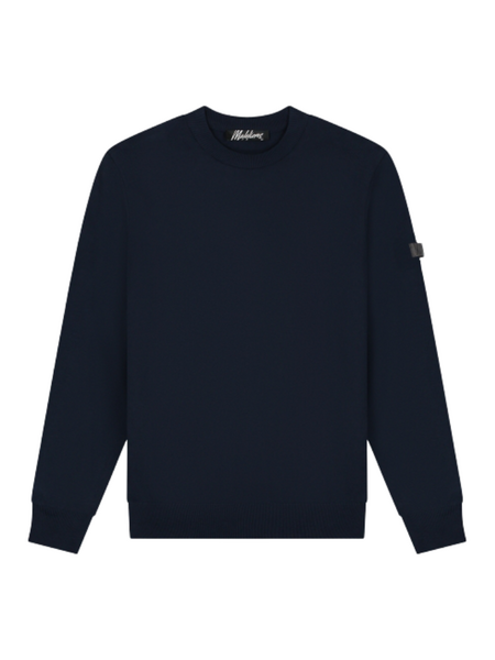 Malelions Knitted Crewneck - Navy