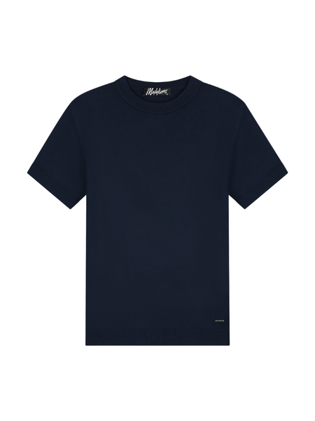 Malelions Knitted T-Shirt - Navy Malelions Malelions Knitted T-Shirt - Navy