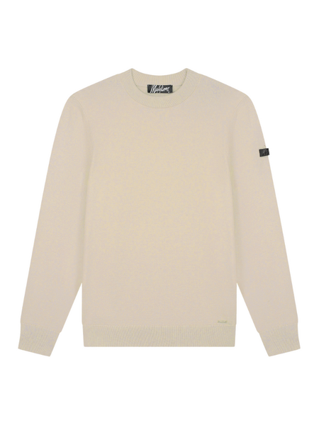 Malelions Malelions Knitted Crewneck - Light Taupe