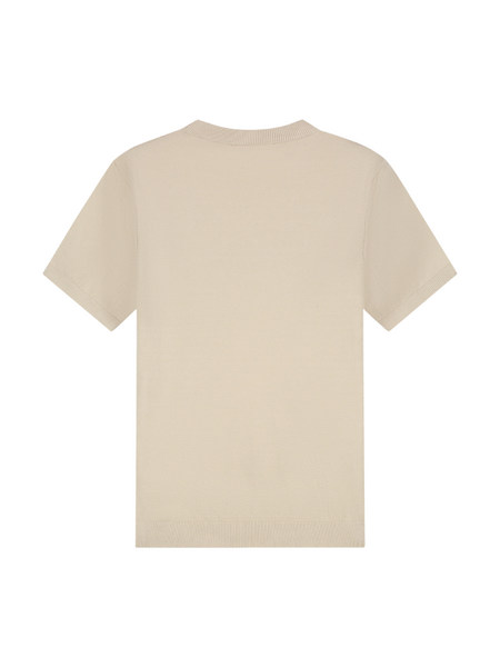 Malelions Malelions Knitted T-Shirt - Light Taupe