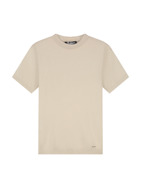 Malelions Malelions Knitted T-Shirt - Light Taupe