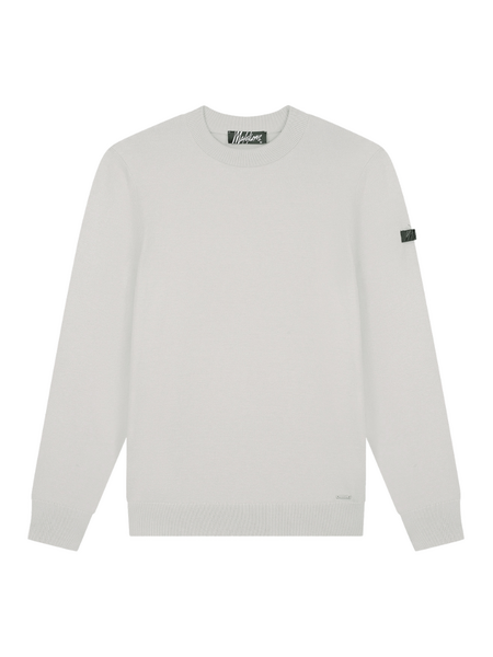 Malelions Malelions Knitted Crewneck - Pearl Grey