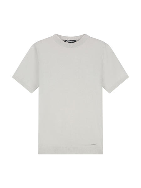 Malelions Knitted T-Shirt - Pearl Grey