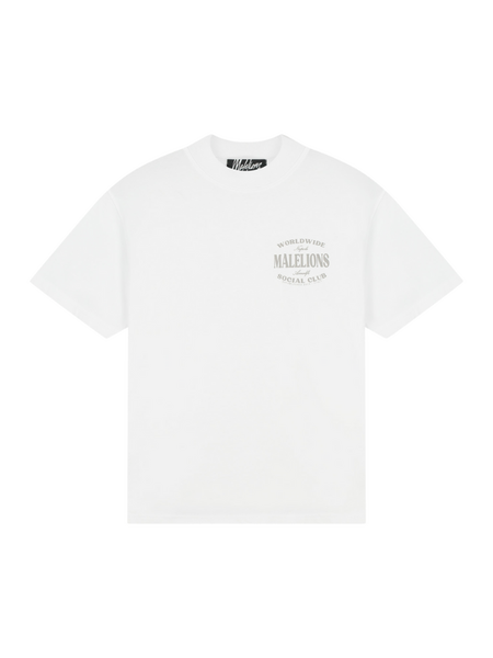 Malelions Malelions Social Club T-Shirt - White