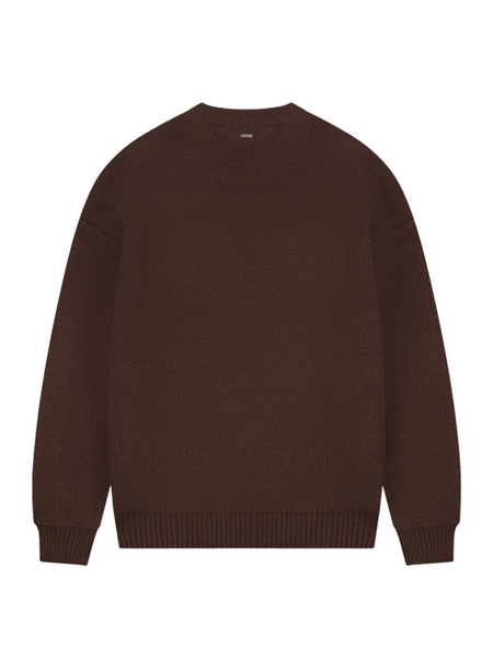 Croyez Croyez Etiquette Knit Sweater - Brown