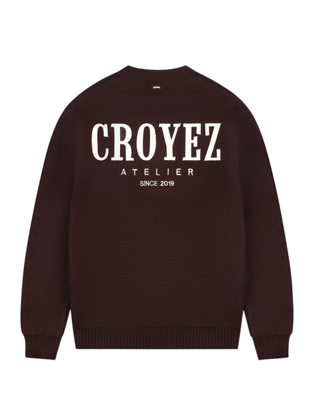 Croyez Croyez Gallery Knit Sweater - Burgundy