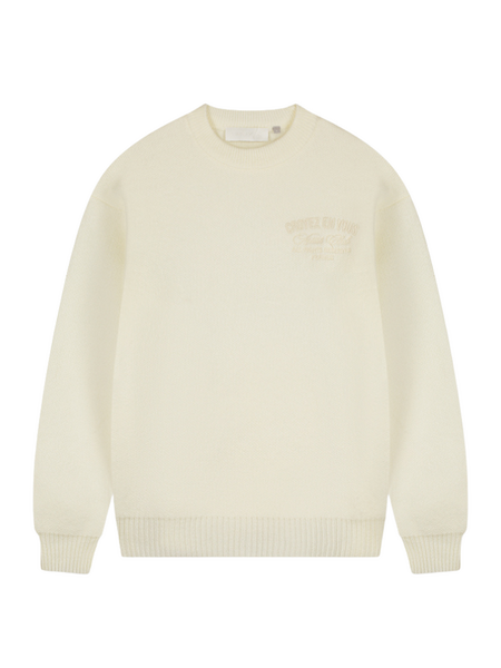 Croyez 'En Vous' Knit Sweater - Off-White