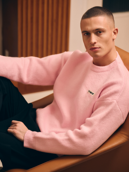 Croyez Etiquette Knit Sweater - Pink Croyez Croyez Etiquette Knit Sweater - Pink