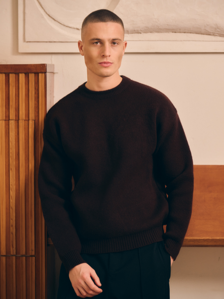 Croyez Croyez Gallery Knit Sweater - Burgundy