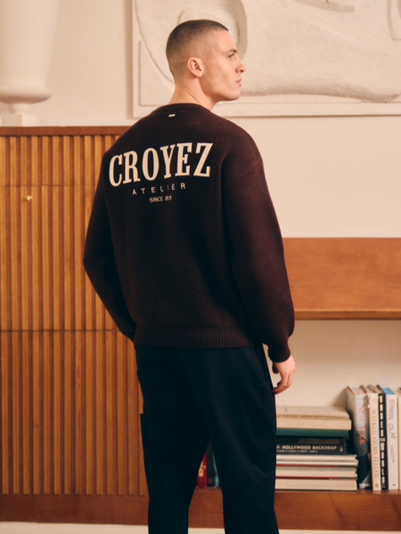 Croyez Croyez Gallery Knit Sweater - Burgundy