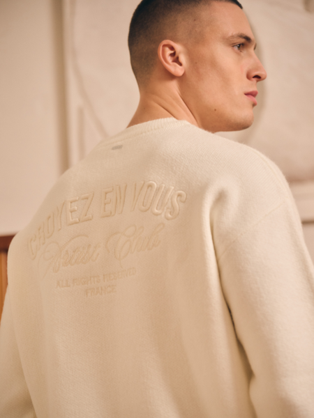 Croyez Croyez 'En Vous' Knit Sweater - Off-White