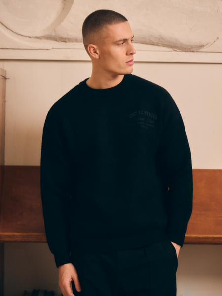 Croyez Croyez 'En Vous' Knit Sweater - Black