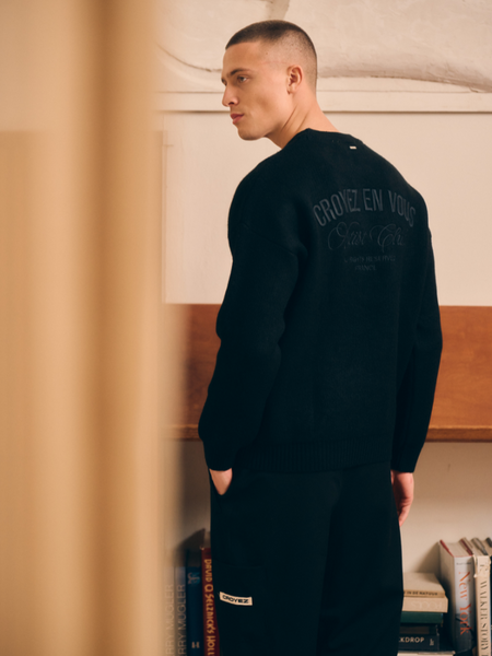 Croyez Croyez 'En Vous' Knit Sweater - Black