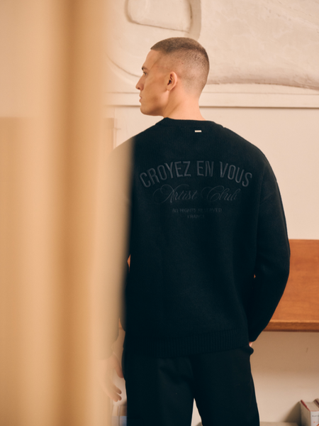 Croyez Croyez 'En Vous' Knit Sweater - Black