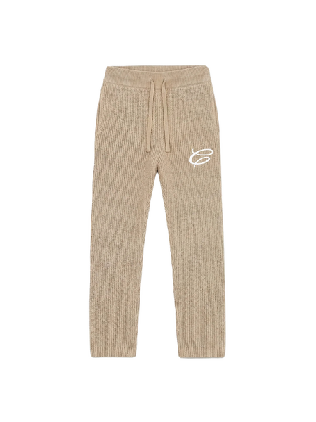 Croyez Mini Knit Straight Pants - Sand