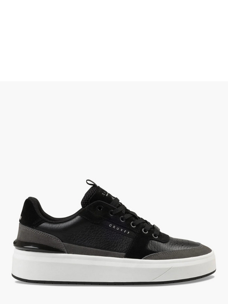 Cruyff Endorsed Tennis Sneaker - Black/Mid Grey
