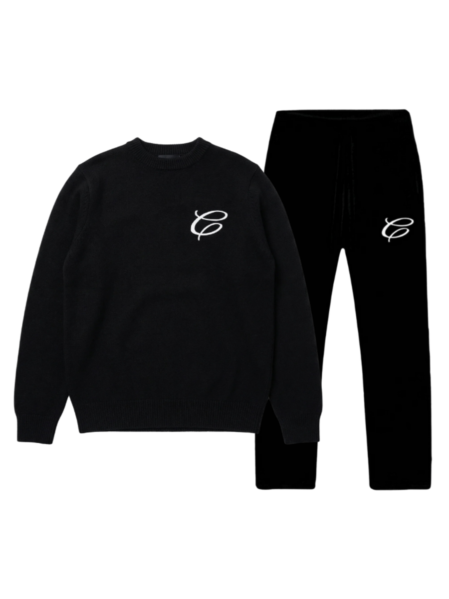 Croyez Croyez Mini Essence Knit Combi-set - Black