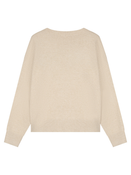 Malelions Malelions Women Oversized Knitted Cardigan - Sand