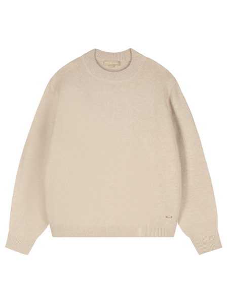 Malelions Women Oversized Knitted Sweater - Sand