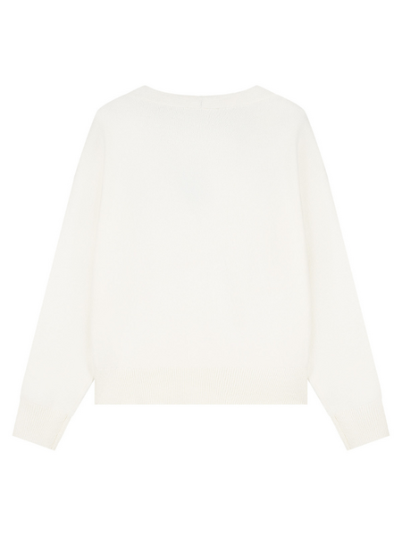 Malelions Malelions Women Oversized Knitted Cardigan - Cream