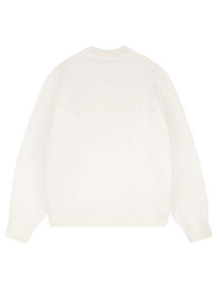 Malelions Malelions Women Oversized Knitted Sweater - Cream