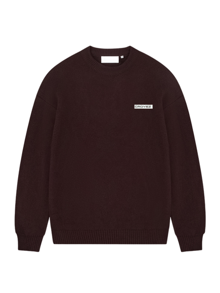 Croyez Women Etiquette Knit Sweater - Burgundy