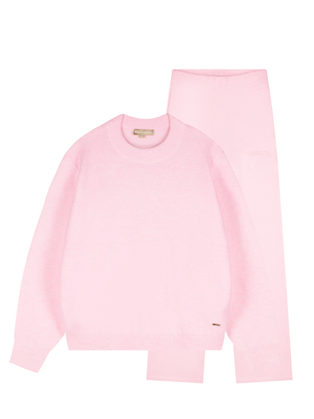 Malelions Women Knitted Combi-set - Soft Pink