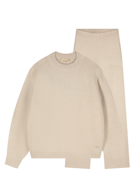 Malelions Women Knitted Combi-set - Sand