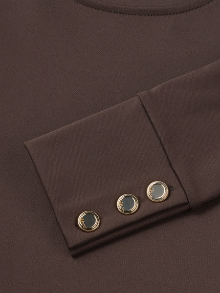 Nikkie Nikkie Oshawa Top - Coffee