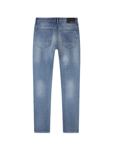 Pure Path Pure Path The Ryan Slim Fit Jeans - Denim Mid Blue