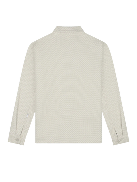 Pure Path Pure Path Two-Tone Jacquard Overshirt - Sand