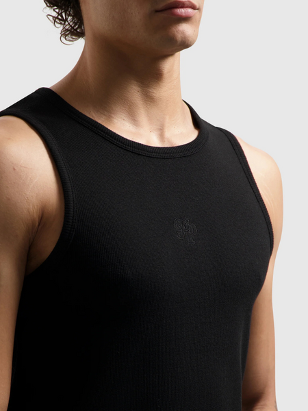 Pure Path Pure Path Essential Initials Tanktop - Black