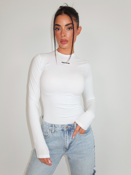 Unique The Label Unique The Label Nena Long Sleeve - White/Black