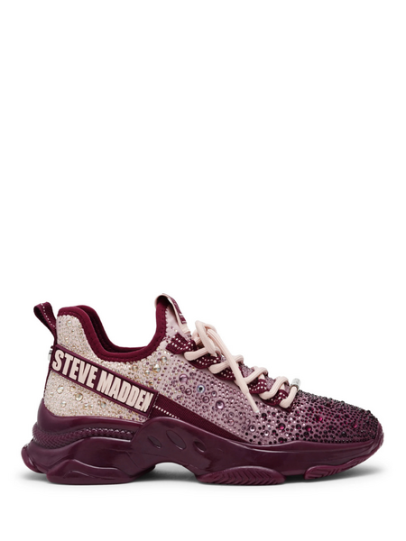 Steve Madden Mistica Sneaker - DK Cherry Lacq