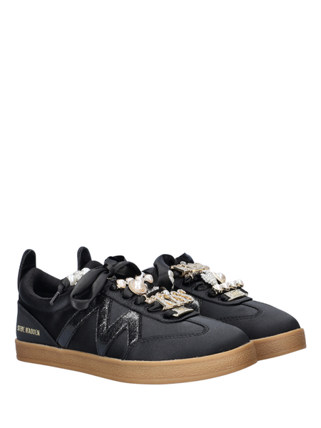Steve Madden Degree-P Sneaker - Blk Satin Steve Madden Steve Madden Degree-P Sneaker - Blk Satin
