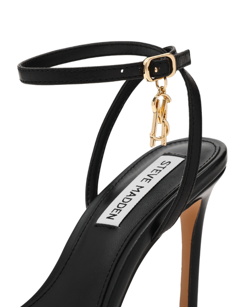 Steve Madden Jypsey-CN Heels - Black Leather Steve Madden Steve Madden Jypsey-CN Heels - Black Leather
