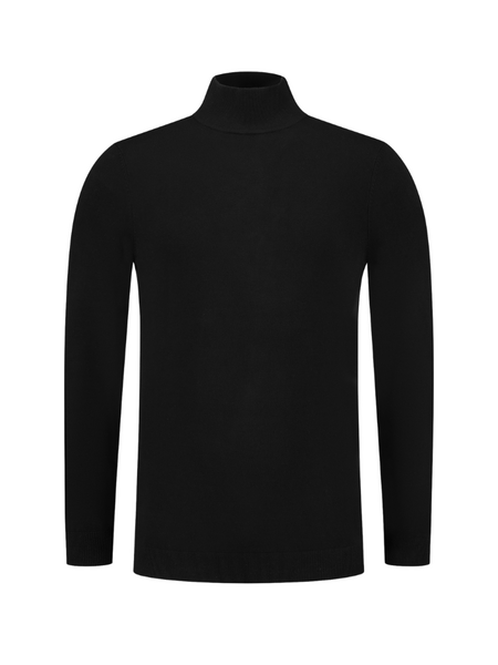 Pure Path Pure Path Essential Knitwear Mockneck Sweater - Black