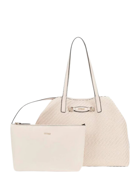 Guess Victtoria Large 2 in 1 Tote - Natural/Cognac