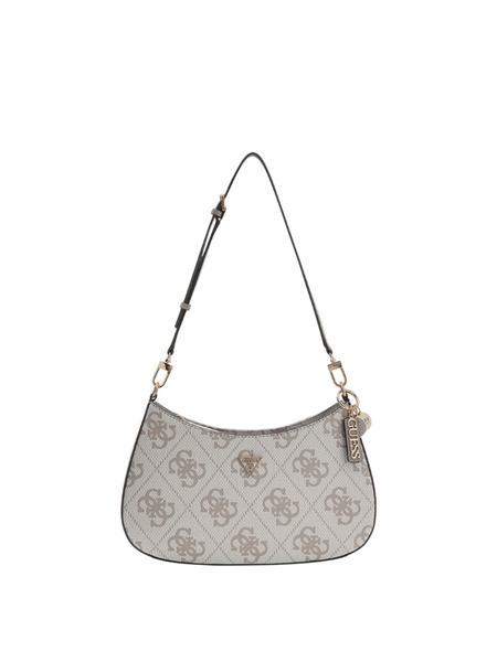Guess Noelle 4G Shoulder Bag - Dark Taupe Logo