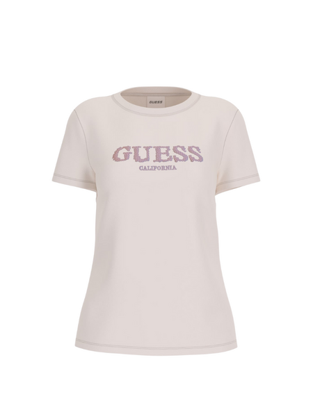 Guess Guiditta CN SS T-Shirt - Cream White