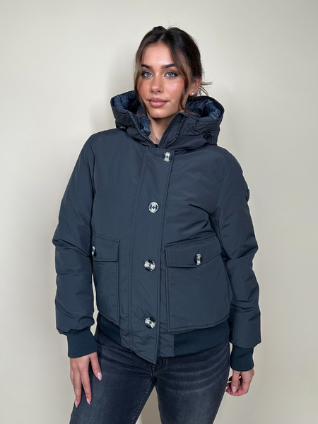 Airforce Women 4 Pocket Bomber - Gun Metal