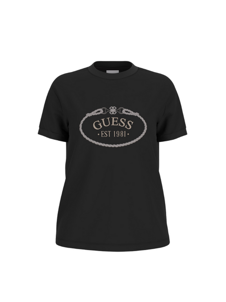 Guess Guess Rosalba CN SS T-Shirt - Jet Black