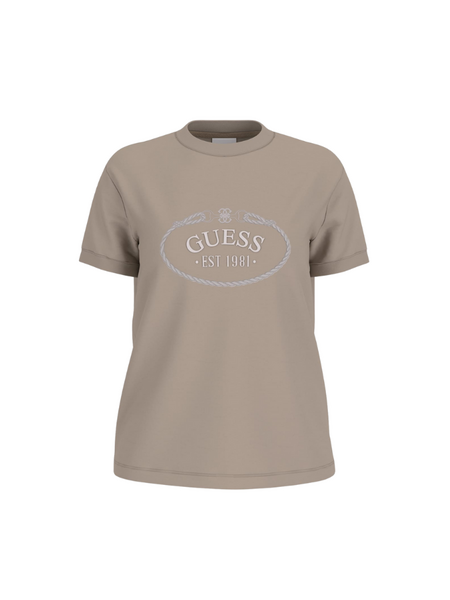 Guess Guess Rosalba CN SS T-Shirt - Totally Taupe