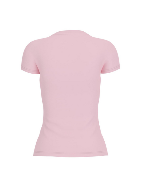 Guess Guess SS CN Script T-Shirt - Delicate Pink