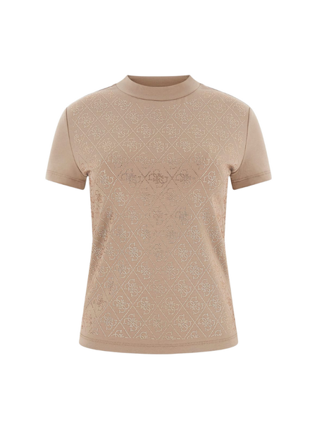 Guess Guess T-shirt with 4G logo rhinestones - Summer Clay