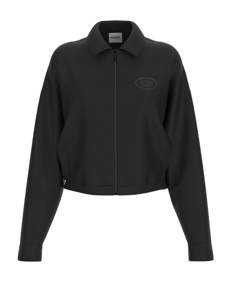 Guess Guess Annie Crop Full Zip Jacket - Jet Black