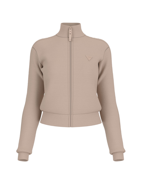 Guess New Allie Scuba Zip Vest - Moccasin