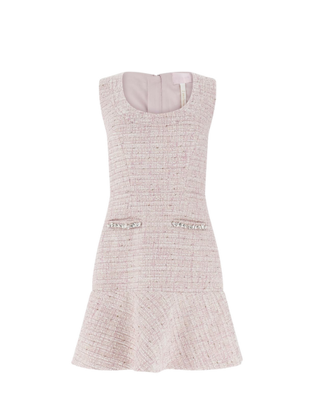 Guess Guess SL Clotilde Tweed Dress - Delicate Pink