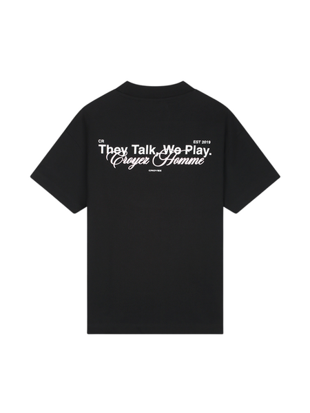 Croyez Croyez Talk And Play T-Shirt - Black
