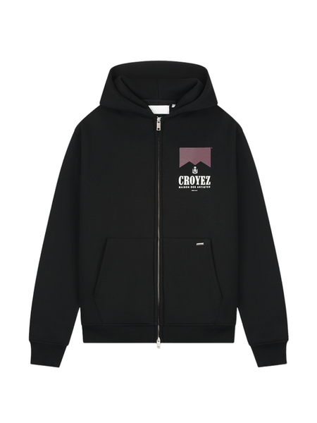 Croyez Maison Fumes Zip Hoodie - Black